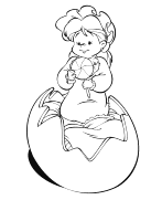 A coloring page of the wizard of oz